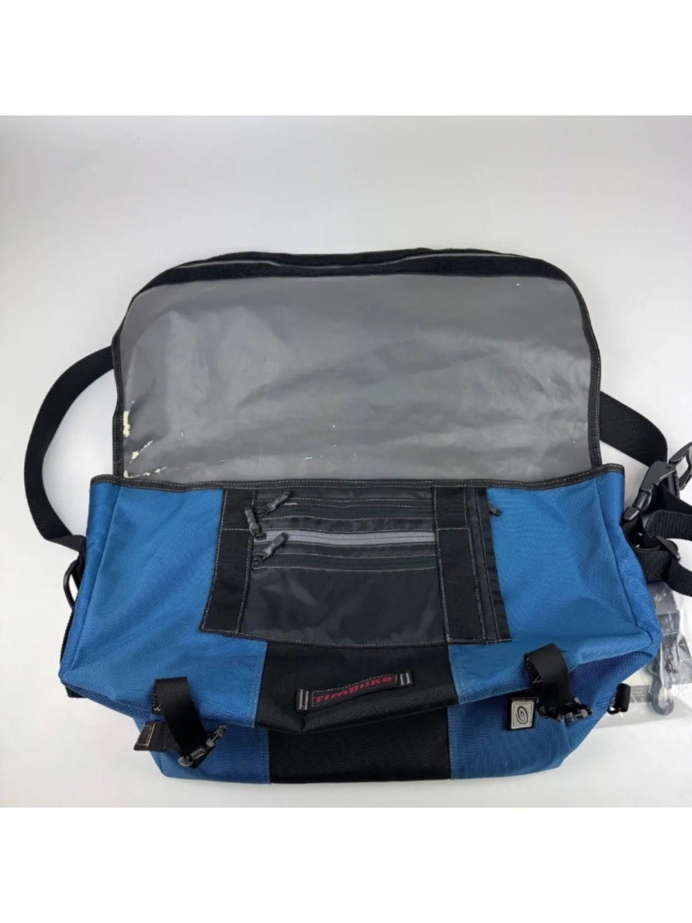 Timbuk2 Classic Messenger Bag Large Laptop Work Commuter Black Blue *Read Desc